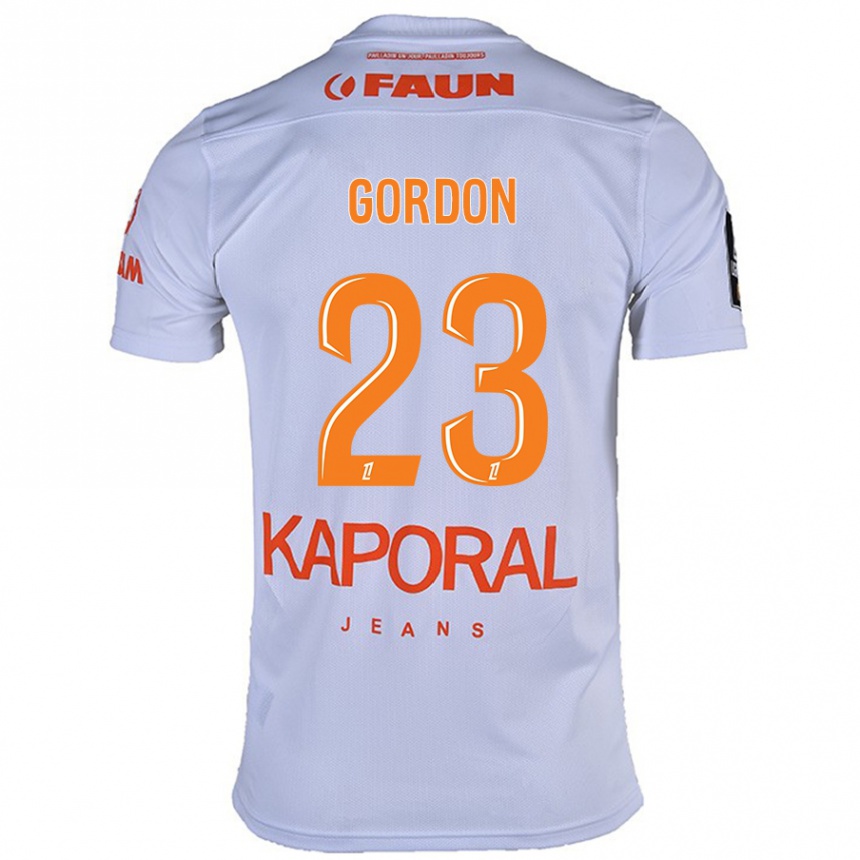 Niño Fútbol Camiseta Sh'nia Gordon #23 Blanco 2ª Equipación 2024/25 México