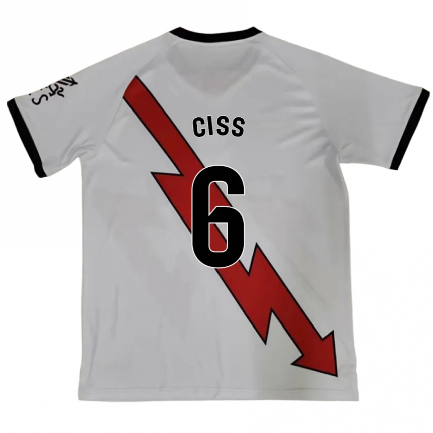 Niño Fútbol Camiseta Pathé Ciss #6 Rojo 2ª Equipación 2024/25 México