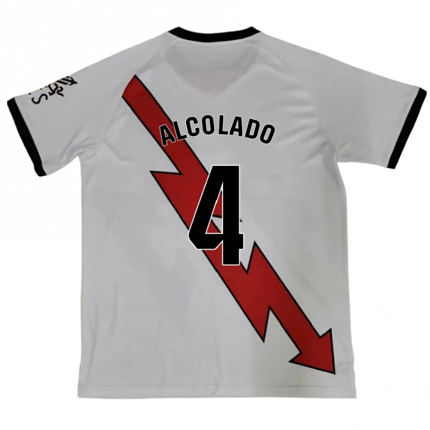 Niño Fútbol Camiseta Jaime Alcolado #4 Rojo 2ª Equipación 2024/25 México