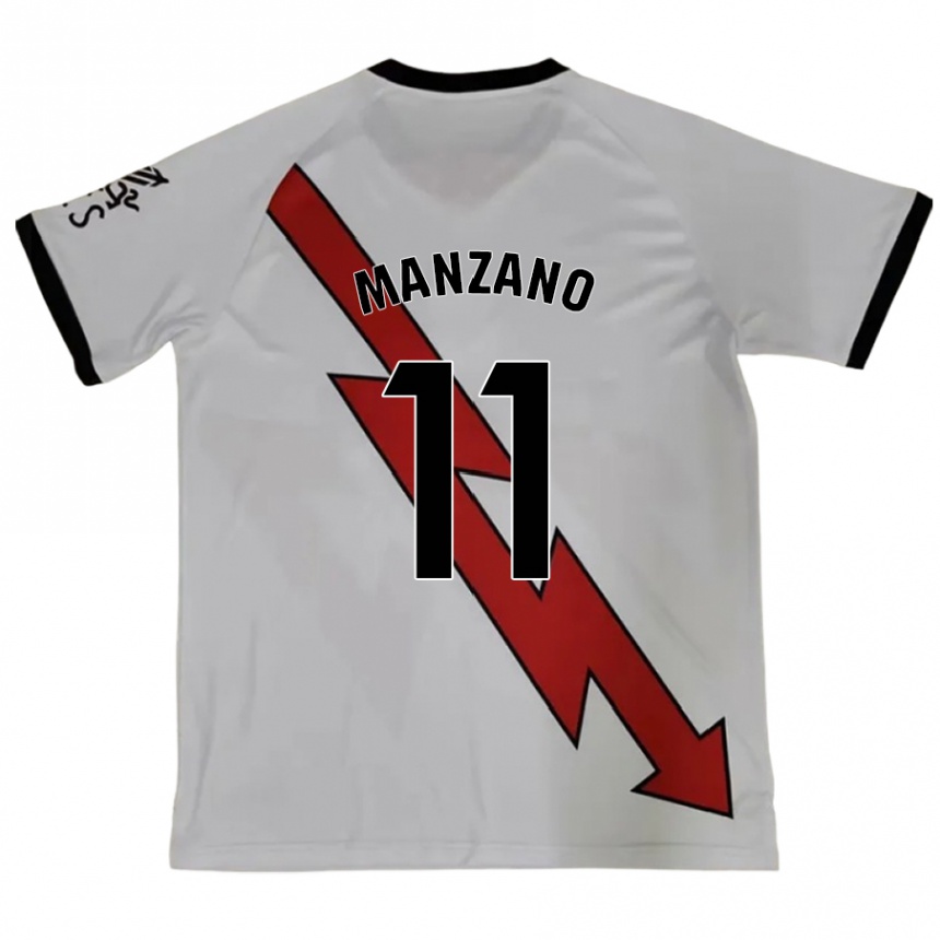 Niño Fútbol Camiseta Sergio Manzano #11 Rojo 2ª Equipación 2024/25 México