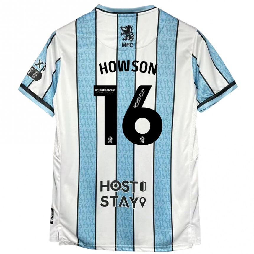 Niño Fútbol Camiseta Jonathan Howson #16 Blanco Azul 2ª Equipación 2024/25 México