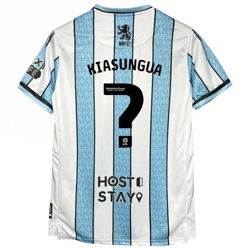 Niño Fútbol Camiseta Amazing Kiasungua #0 Blanco Azul 2ª Equipación 2024/25 México