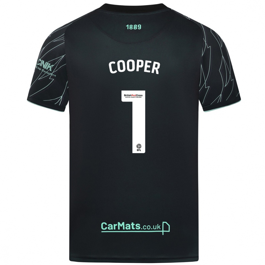 Niño Fútbol Camiseta Michael Cooper #1 Negro Verde 2ª Equipación 2024/25 México