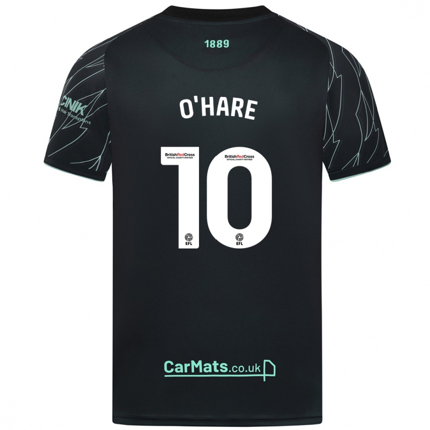 Niño Fútbol Camiseta Callum O'hare #10 Negro Verde 2ª Equipación 2024/25 México