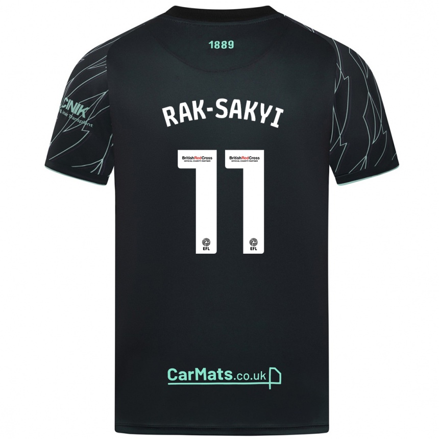 Niño Fútbol Camiseta Jesurun Rak-Sakyi #11 Negro Verde 2ª Equipación 2024/25 México