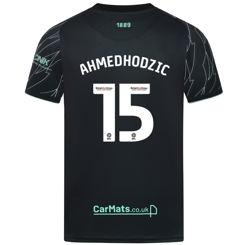 Niño Fútbol Camiseta Anel Ahmedhodzic #15 Negro Verde 2ª Equipación 2024/25 México