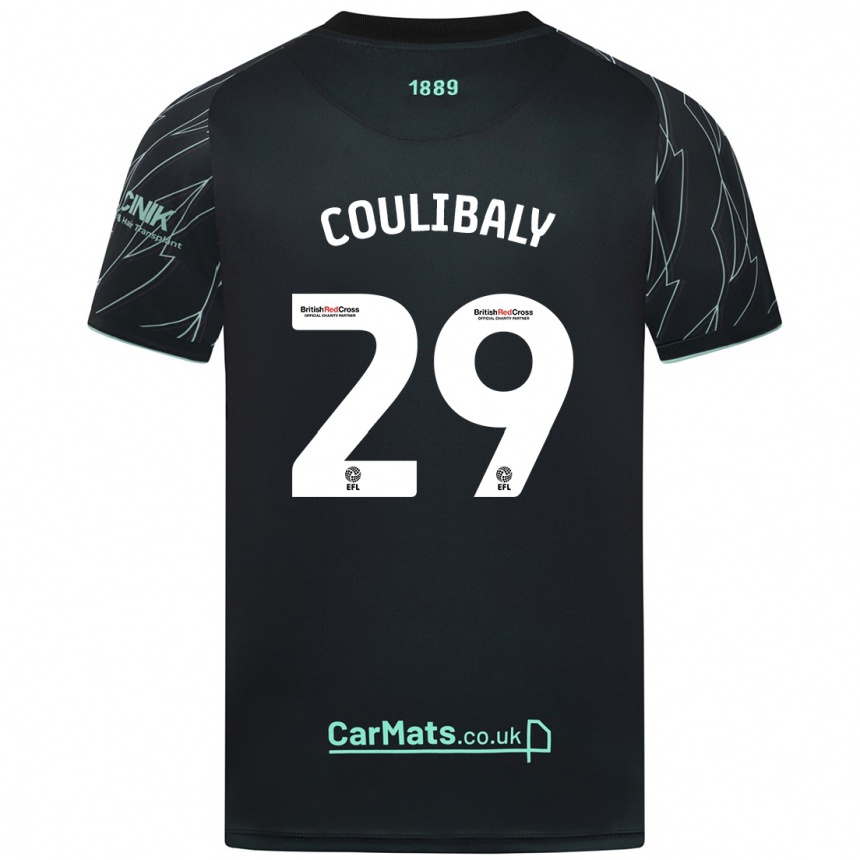 Niño Fútbol Camiseta Ismaila Coulibaly #29 Negro Verde 2ª Equipación 2024/25 México