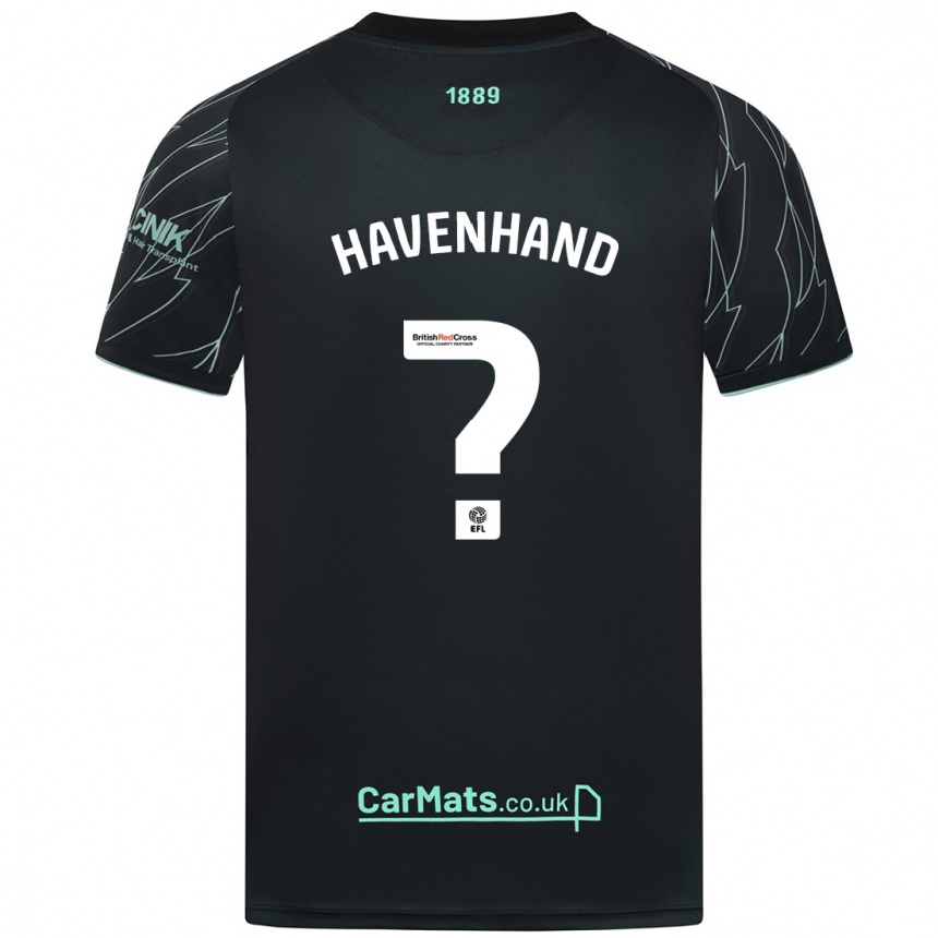 Niño Fútbol Camiseta Kurtis Havenhand #0 Negro Verde 2ª Equipación 2024/25 México