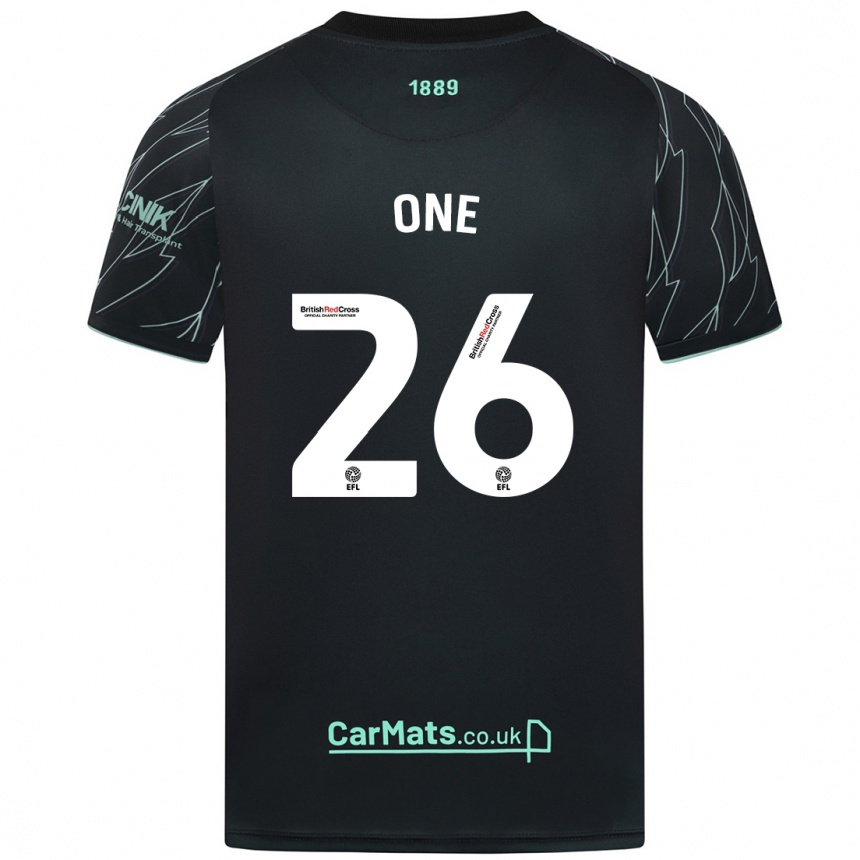 Niño Fútbol Camiseta Ryan Oné #26 Negro Verde 2ª Equipación 2024/25 México