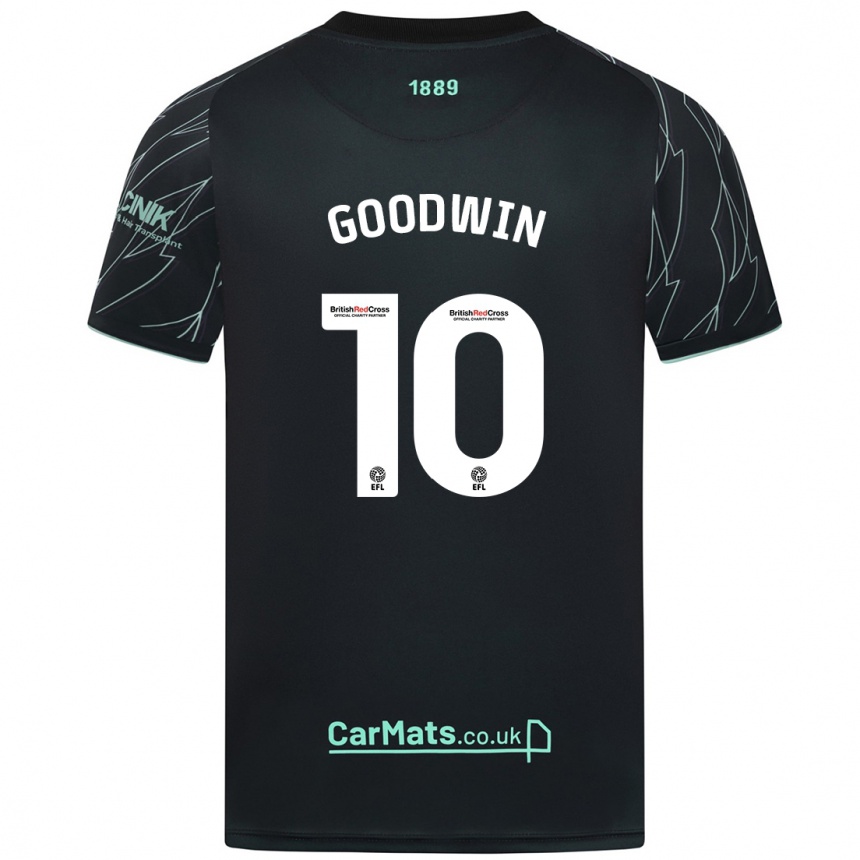 Niño Fútbol Camiseta Isobel Goodwin #10 Negro Verde 2ª Equipación 2024/25 México