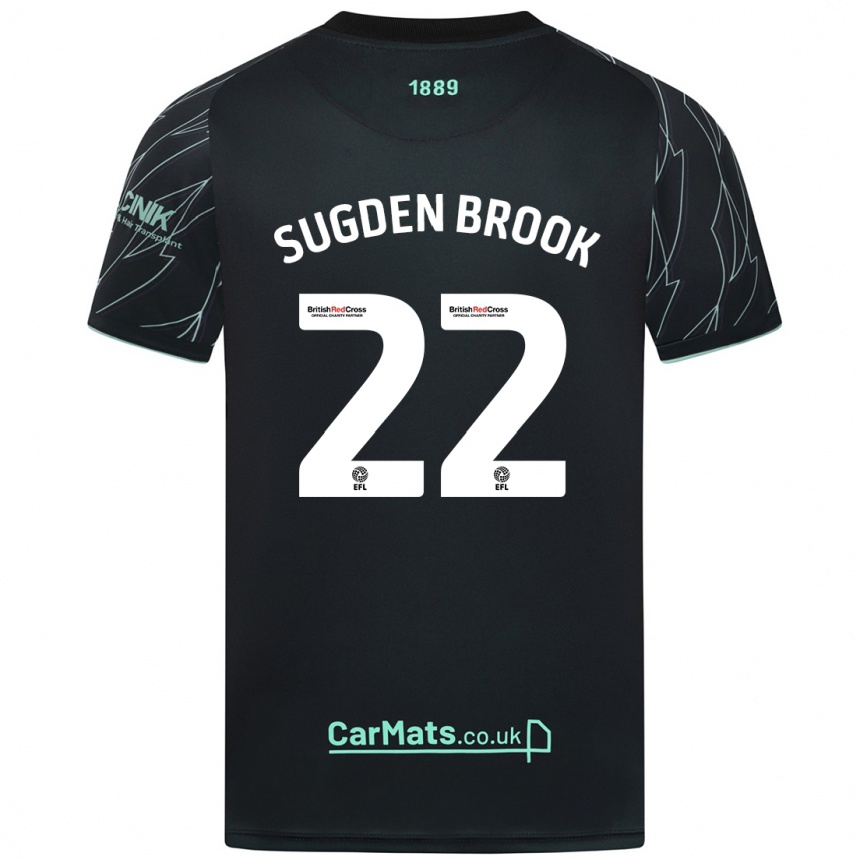 Niño Fútbol Camiseta Darcie Sugden-Brook #22 Negro Verde 2ª Equipación 2024/25 México