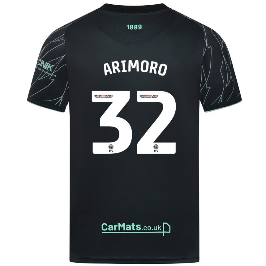 Niño Fútbol Camiseta Juliet Khinde Adebowale-Arimoro #32 Negro Verde 2ª Equipación 2024/25 México