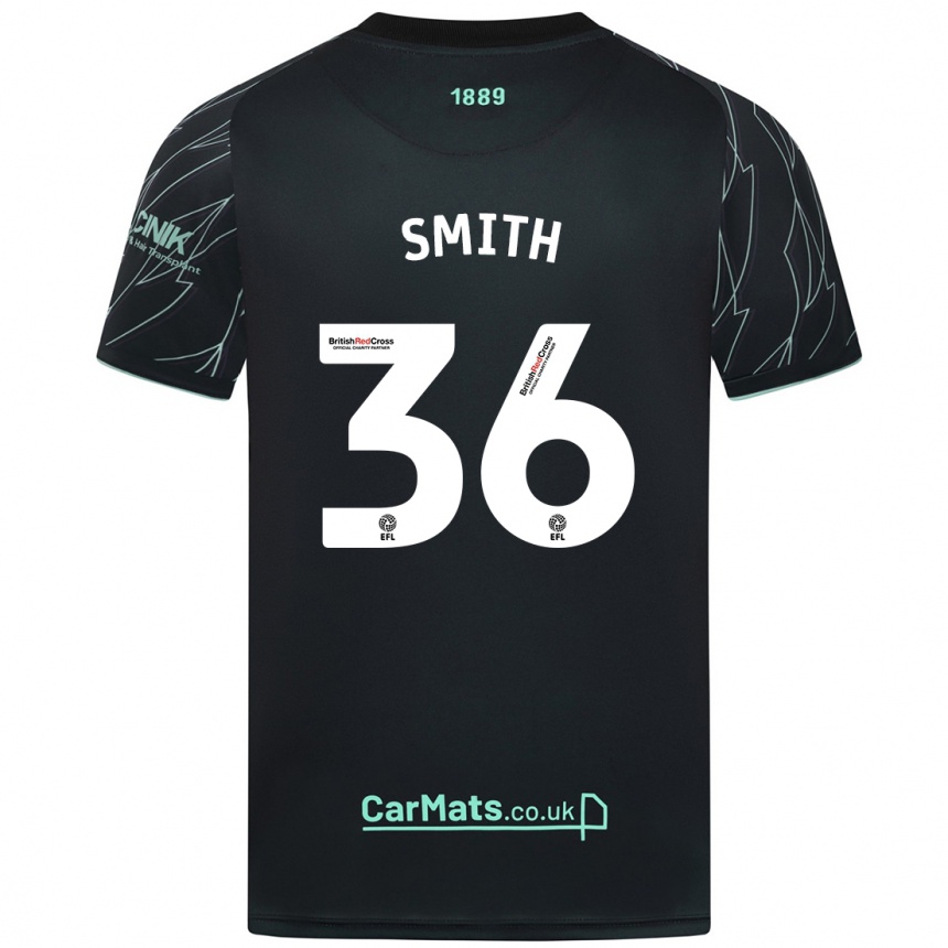 Niño Fútbol Camiseta Joshua Smith #36 Negro Verde 2ª Equipación 2024/25 México