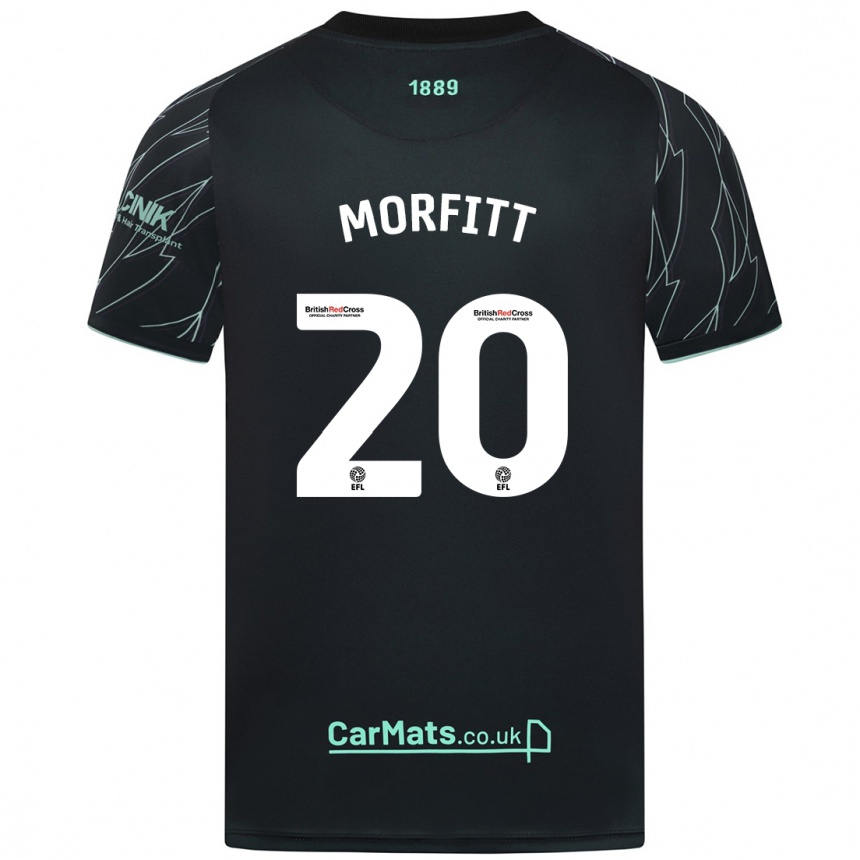 Niño Fútbol Camiseta Izzy Morfitt #20 Negro Verde 2ª Equipación 2024/25 México