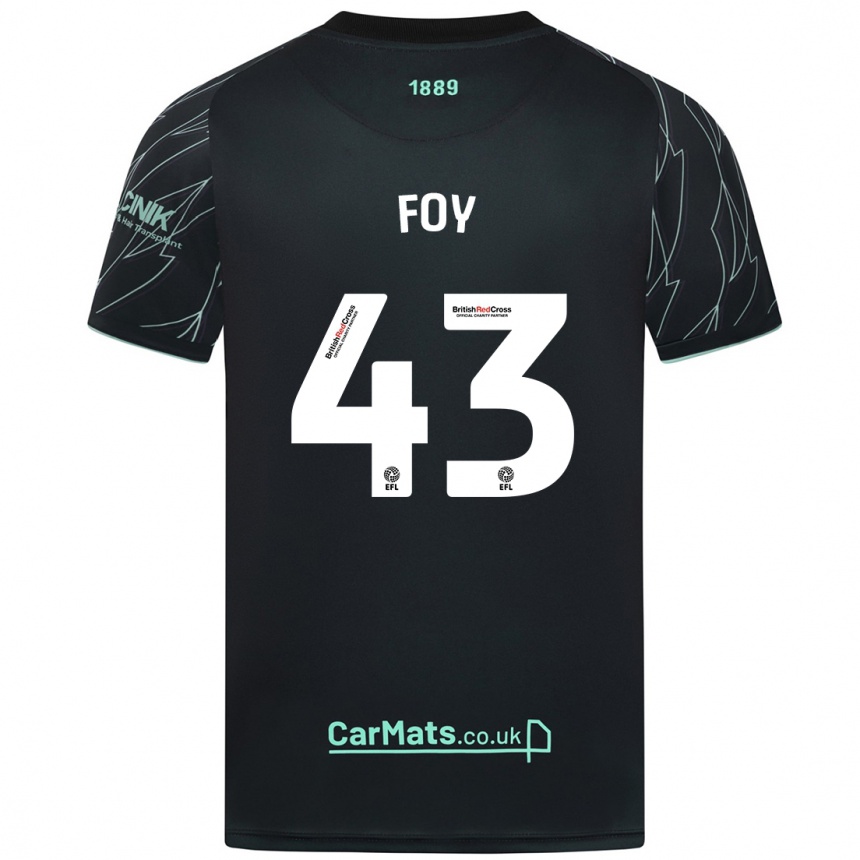 Niño Fútbol Camiseta Gus Foy #43 Negro Verde 2ª Equipación 2024/25 México