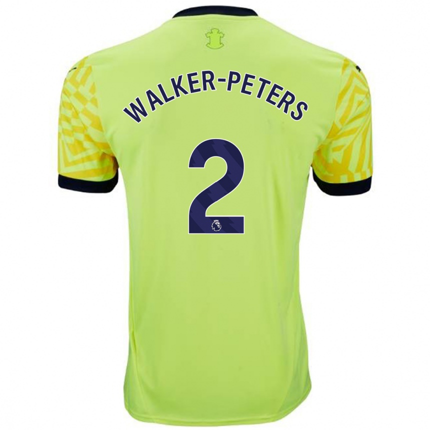 Niño Fútbol Camiseta Kyle Walker-Peters #2 Amarillo 2ª Equipación 2024/25 México