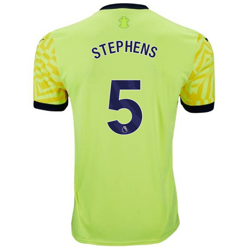 Niño Fútbol Camiseta Jack Stephens #5 Amarillo 2ª Equipación 2024/25 México