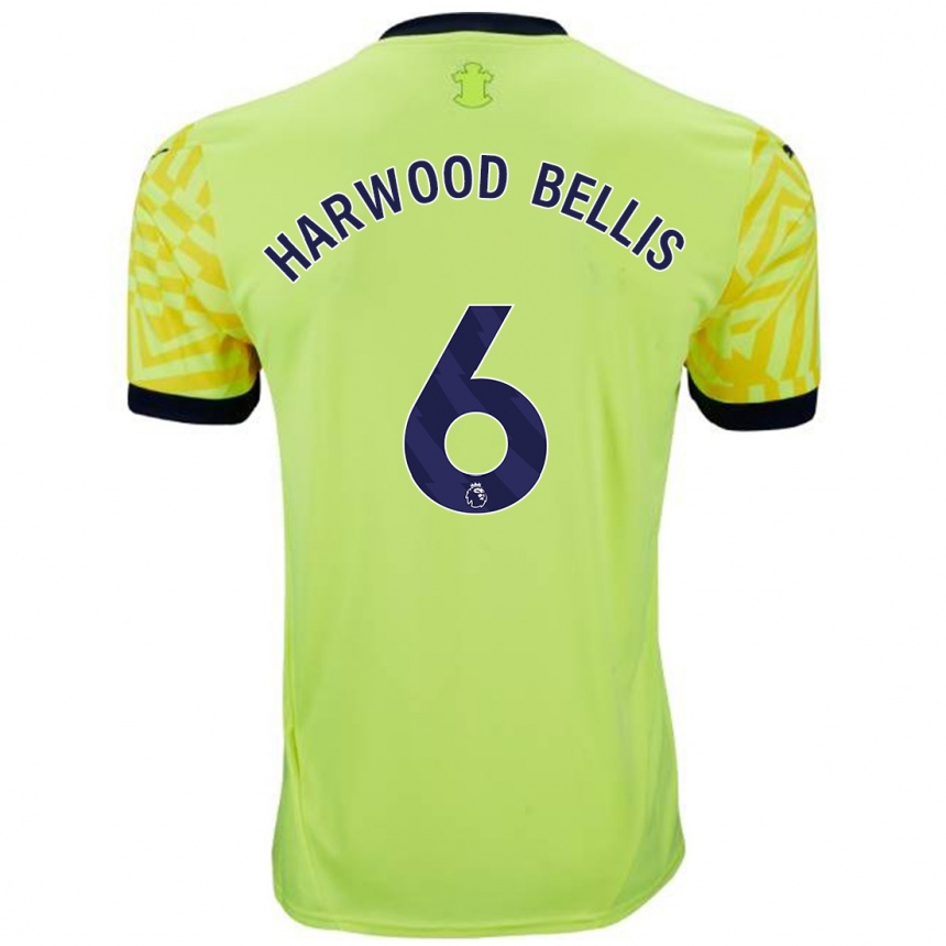 Niño Fútbol Camiseta Taylor Harwood-Bellis #6 Amarillo 2ª Equipación 2024/25 México