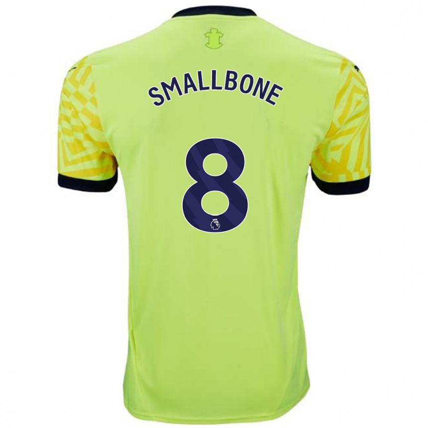 Niño Fútbol Camiseta Will Smallbone #8 Amarillo 2ª Equipación 2024/25 México