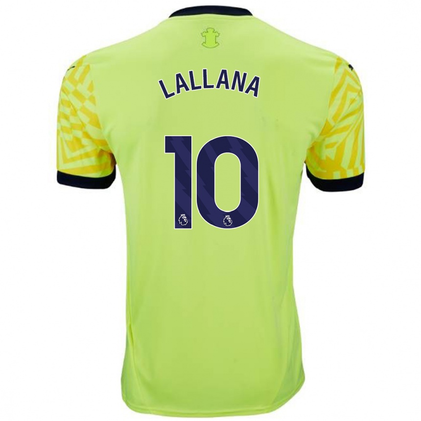 Niño Fútbol Camiseta Adam Lallana #10 Amarillo 2ª Equipación 2024/25 México