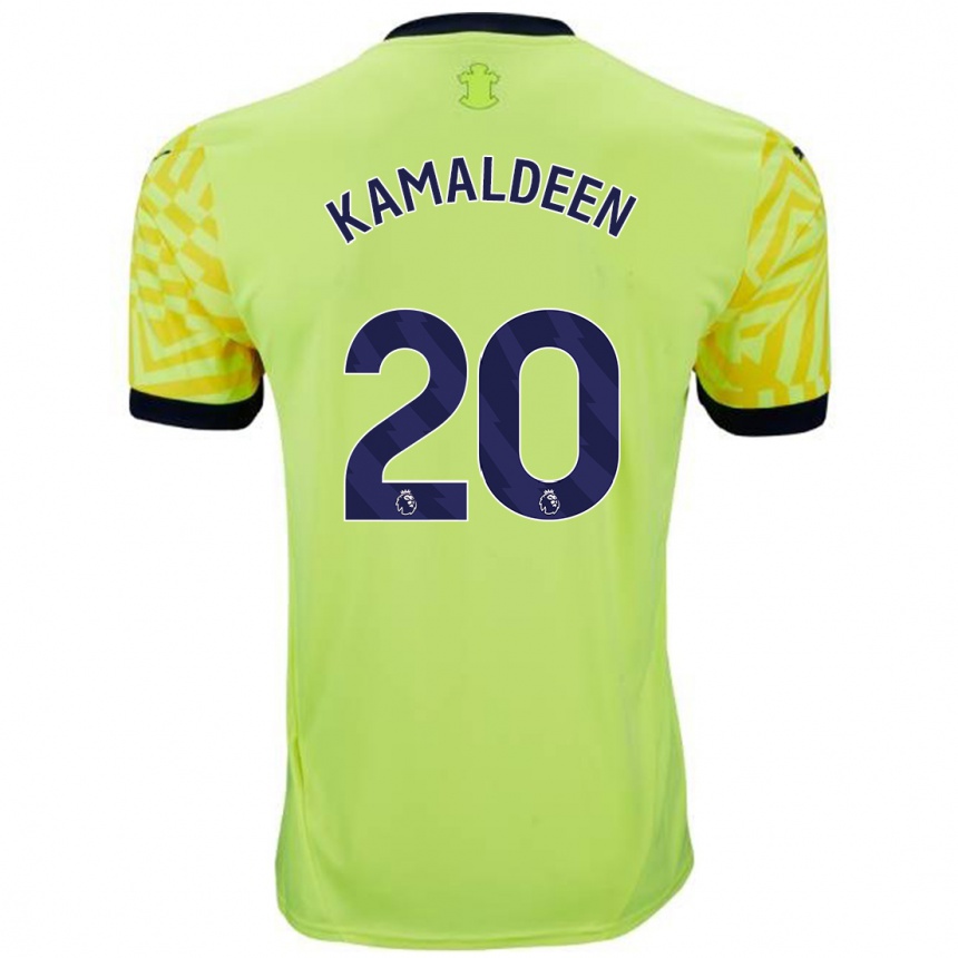 Niño Fútbol Camiseta Kamaldeen Sulemana #20 Amarillo 2ª Equipación 2024/25 México