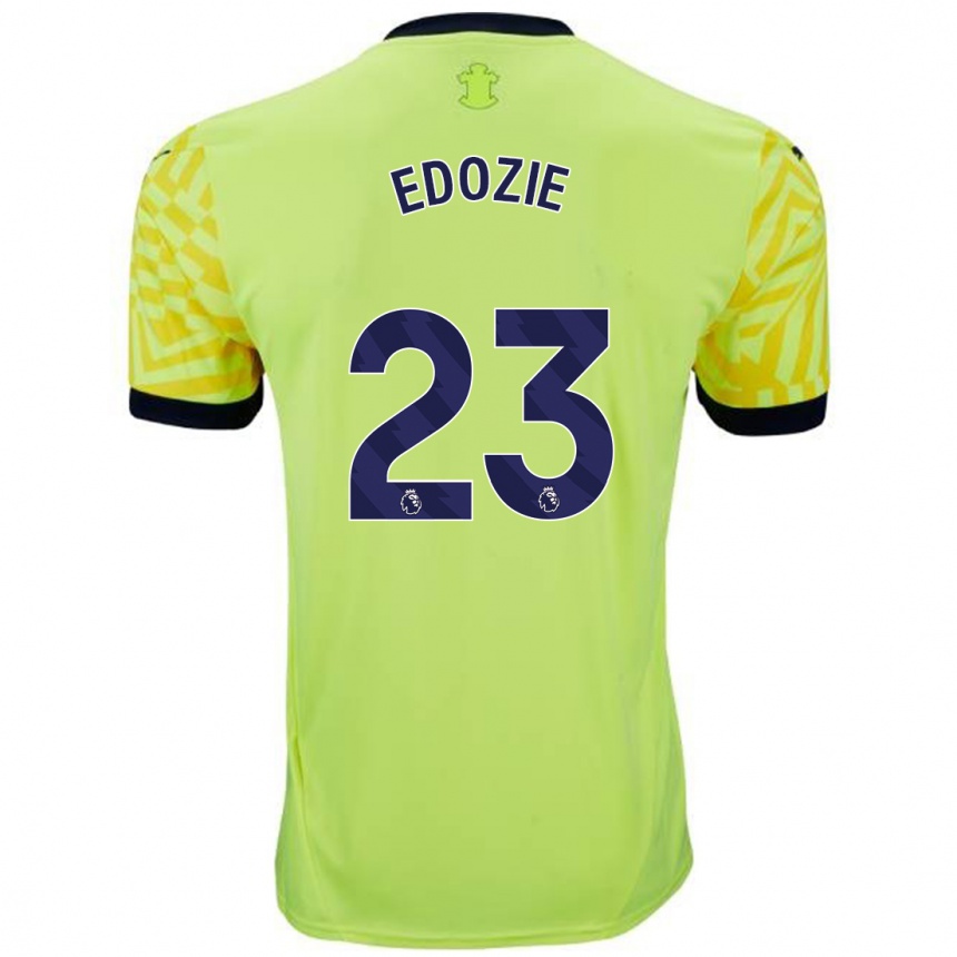 Niño Fútbol Camiseta Samuel Edozie #23 Amarillo 2ª Equipación 2024/25 México