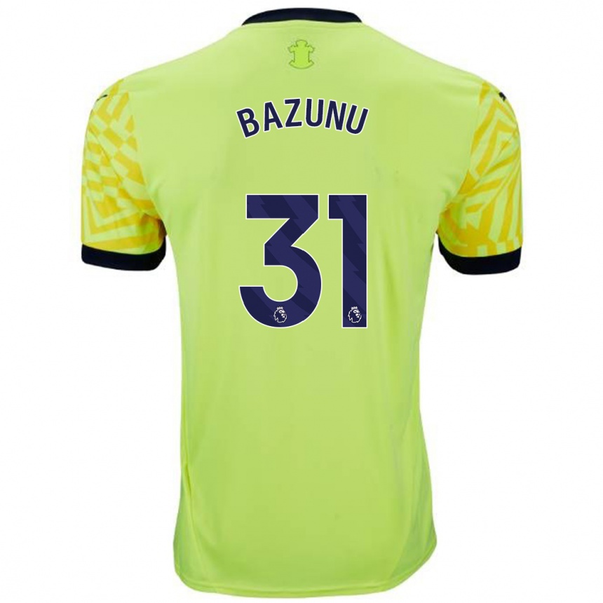 Niño Fútbol Camiseta Gavin Bazunu #31 Amarillo 2ª Equipación 2024/25 México