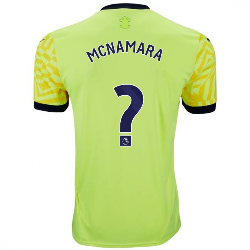 Niño Fútbol Camiseta Josh Mcnamara #0 Amarillo 2ª Equipación 2024/25 México