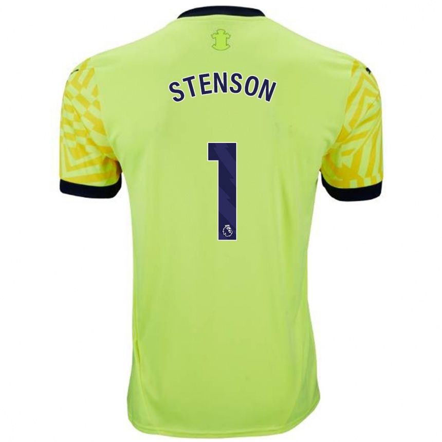 Niño Fútbol Camiseta Fran Stenson #1 Amarillo 2ª Equipación 2024/25 México