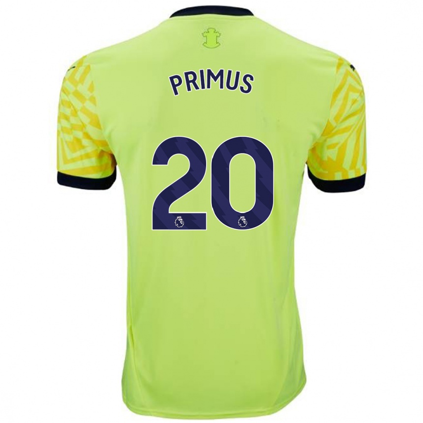 Niño Fútbol Camiseta Atlanta Primus #20 Amarillo 2ª Equipación 2024/25 México