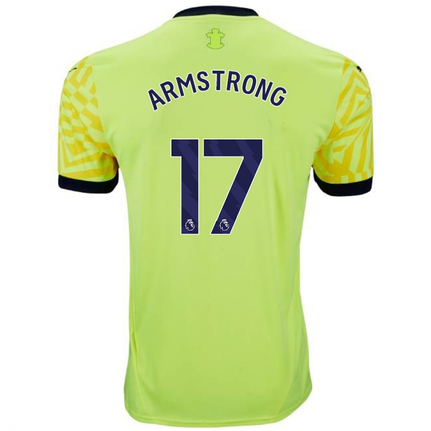 Niño Fútbol Camiseta Stuart Armstrong #17 Amarillo 2ª Equipación 2024/25 México