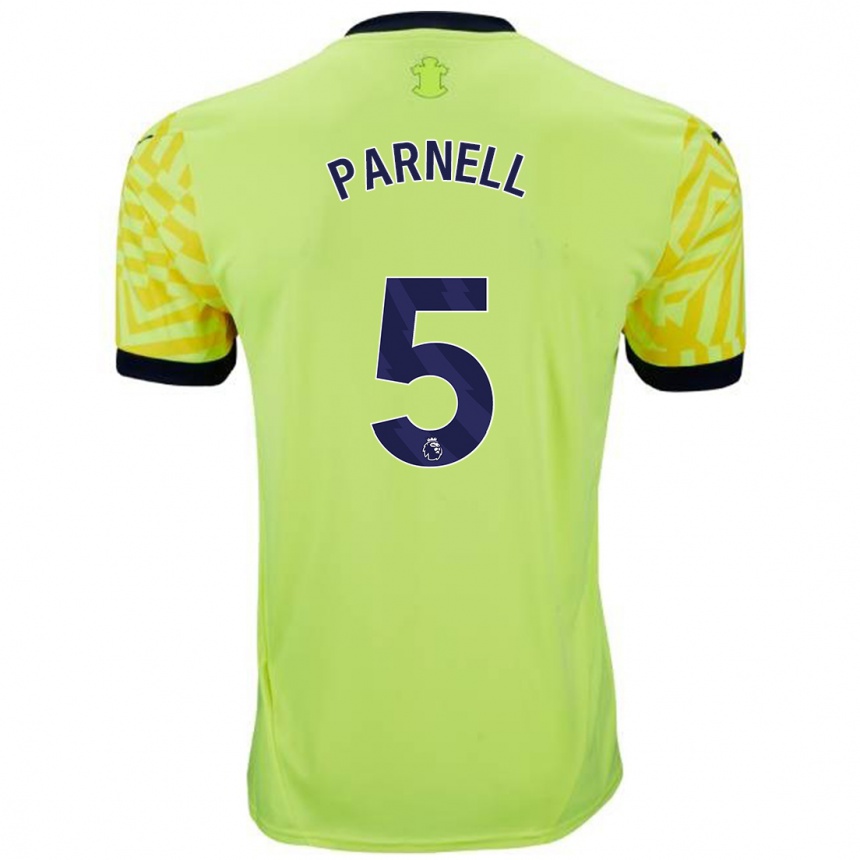 Niño Fútbol Camiseta Rosanna Parnell #5 Amarillo 2ª Equipación 2024/25 México