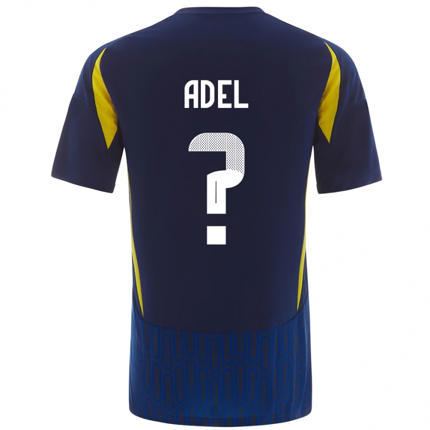 Niño Fútbol Camiseta Aida Adel #0 Azul Amarillo 2ª Equipación 2024/25 México