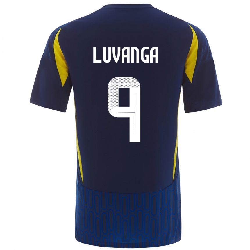 Niño Fútbol Camiseta Clara Luvanga #9 Azul Amarillo 2ª Equipación 2024/25 México