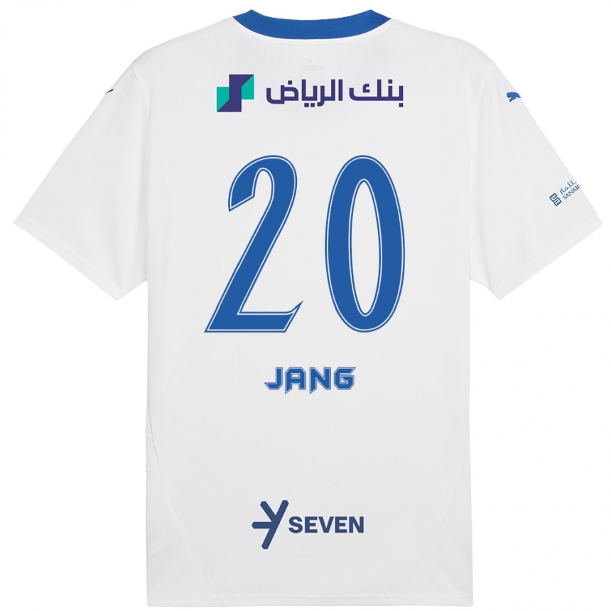 Niño Fútbol Camiseta Hyun-Soo Jang #20 Blanco Azul 2ª Equipación 2024/25 México