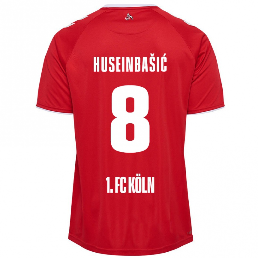 Niño Fútbol Camiseta Denis Huseinbasic #8 Rojo Blanco 2ª Equipación 2024/25 México