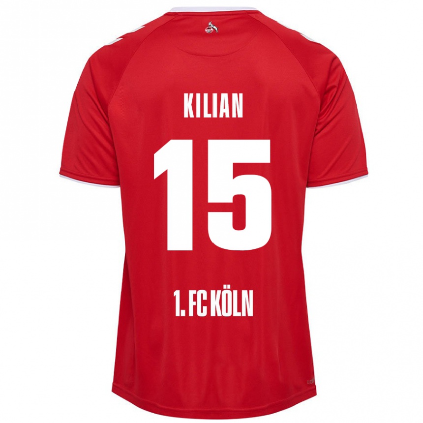 Niño Fútbol Camiseta Luca Kilian #15 Rojo Blanco 2ª Equipación 2024/25 México