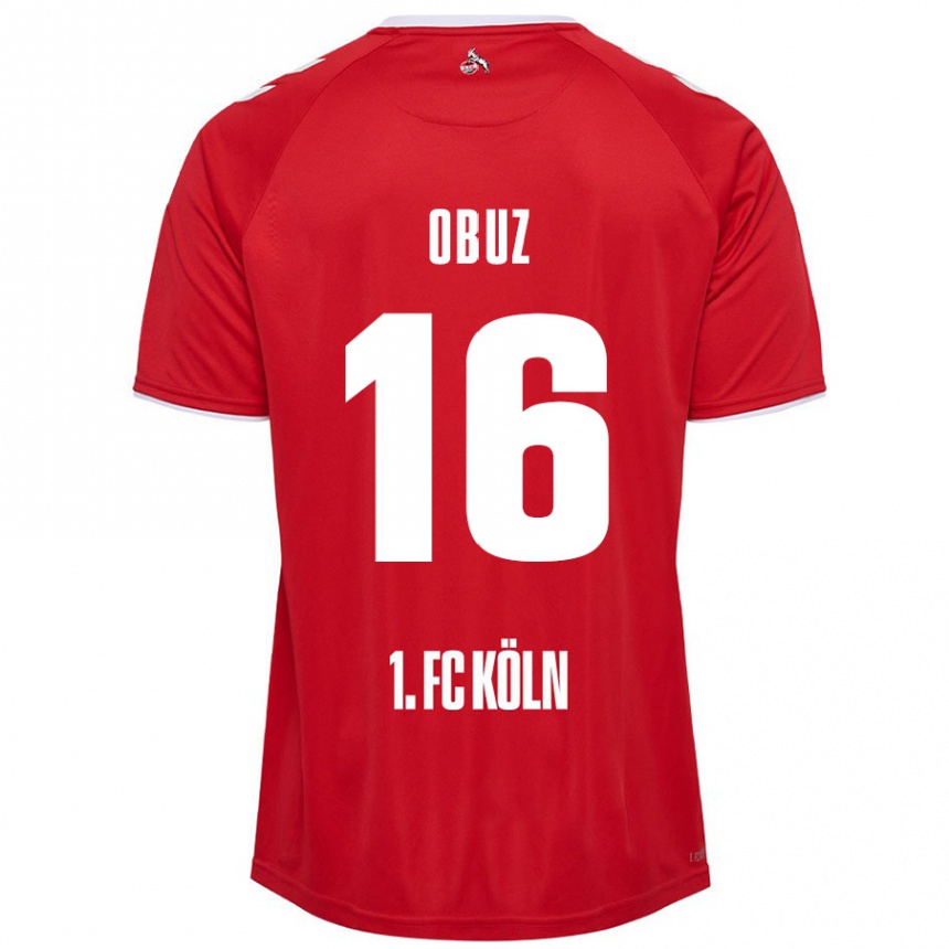 Niño Fútbol Camiseta Marvin Obuz #16 Rojo Blanco 2ª Equipación 2024/25 México