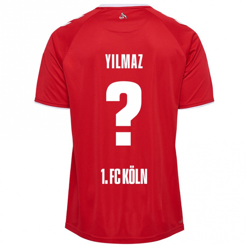 Niño Fútbol Camiseta Abdul-Malik Yilmaz #0 Rojo Blanco 2ª Equipación 2024/25 México