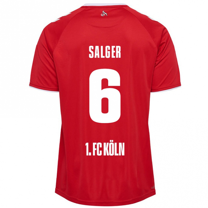 Niño Fútbol Camiseta Stephan Salger #6 Rojo Blanco 2ª Equipación 2024/25 México