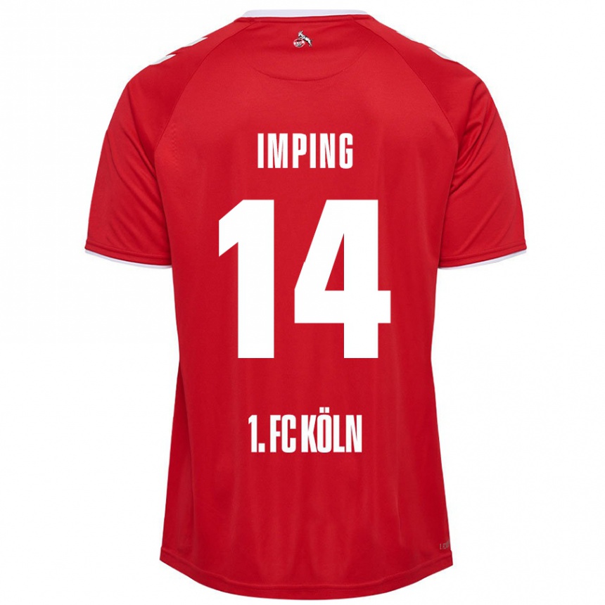 Niño Fútbol Camiseta Carlotta Imping #14 Rojo Blanco 2ª Equipación 2024/25 México