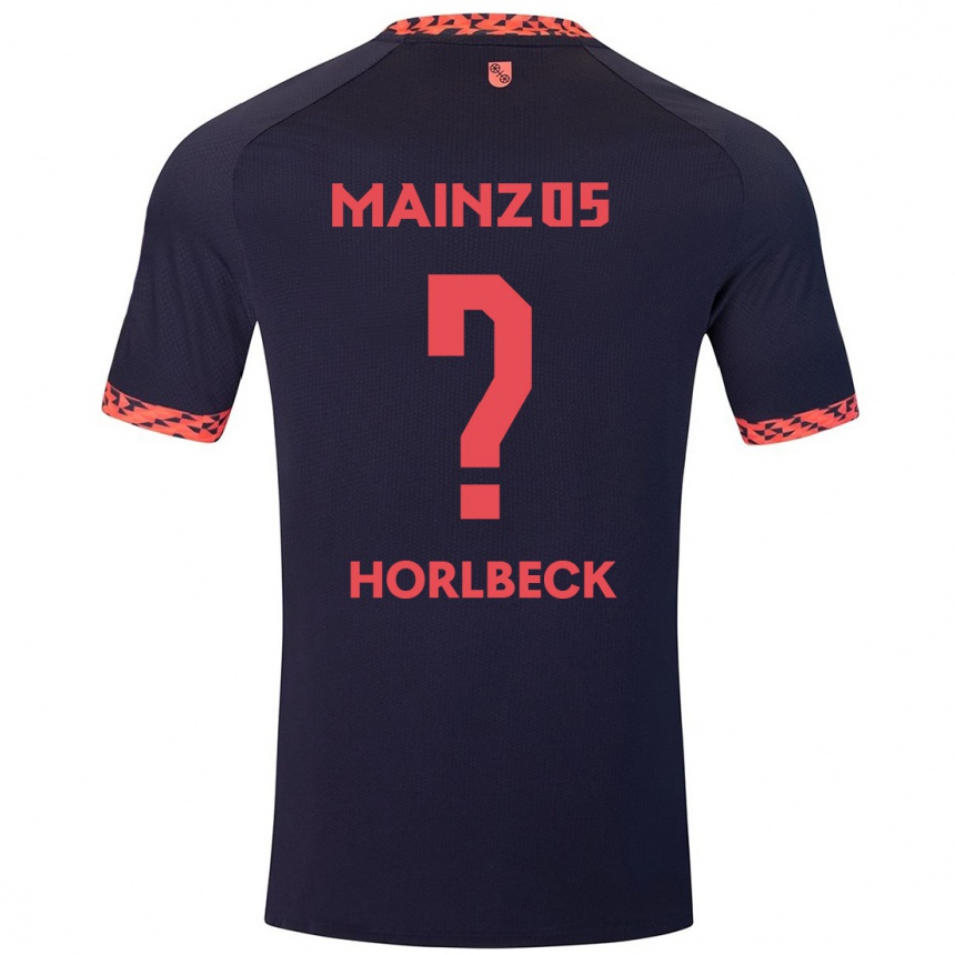 Niño Fútbol Camiseta Dominik Horlbeck #0 Azul Coral Rojo 2ª Equipación 2024/25 México