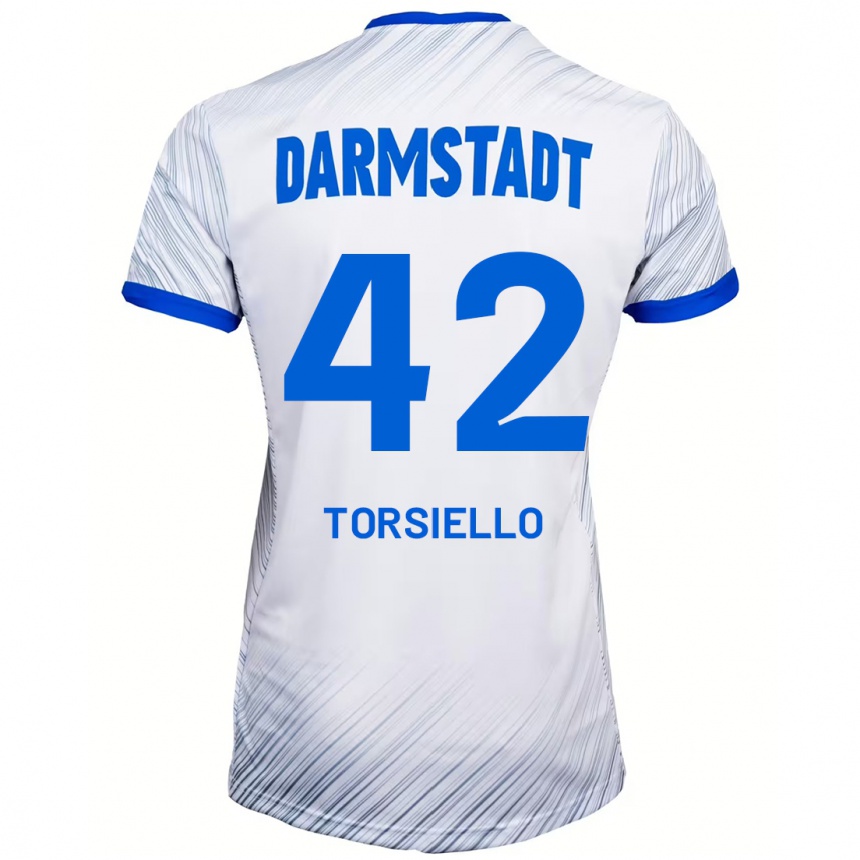 Niño Fútbol Camiseta Fabio Torsiello #42 Blanco Azul 2ª Equipación 2024/25 México