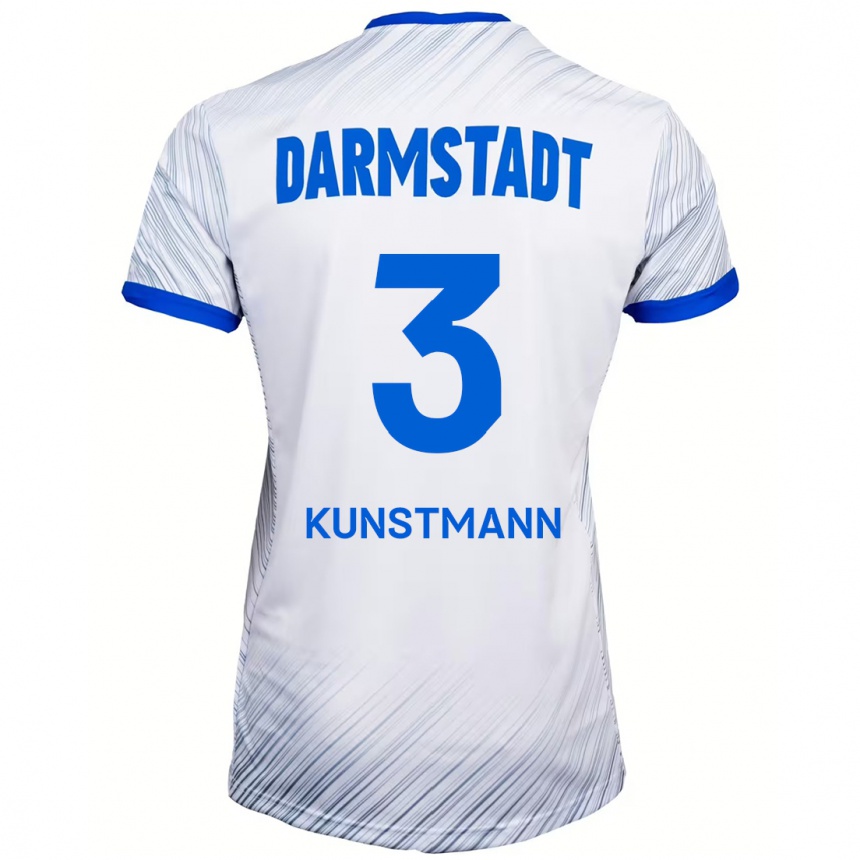 Niño Fútbol Camiseta Kelvin Kunstmann #3 Blanco Azul 2ª Equipación 2024/25 México