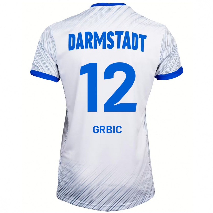 Niño Fútbol Camiseta Viktor Grbic #12 Blanco Azul 2ª Equipación 2024/25 México