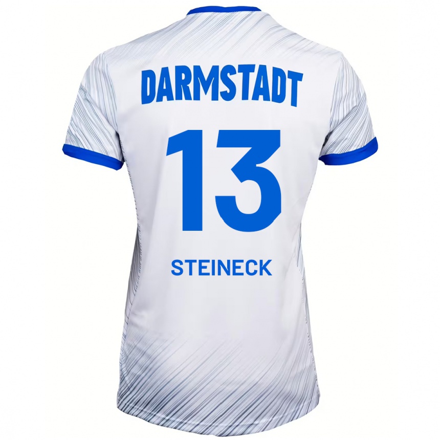 Niño Fútbol Camiseta Tom Steineck #13 Blanco Azul 2ª Equipación 2024/25 México