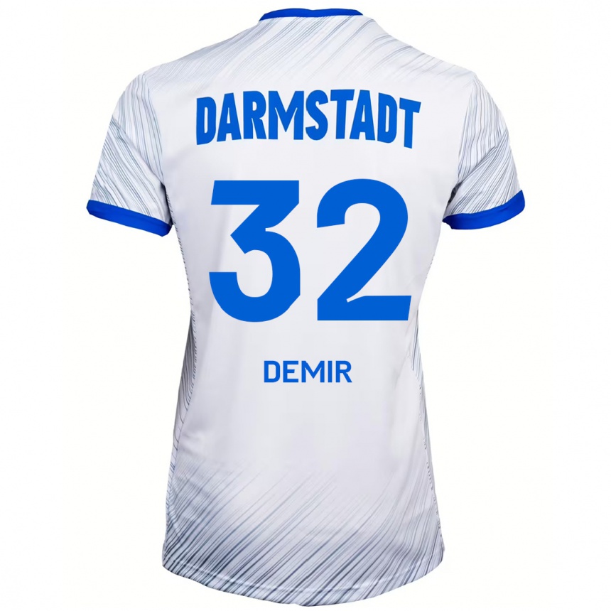 Niño Fútbol Camiseta Lean Demir #32 Blanco Azul 2ª Equipación 2024/25 México