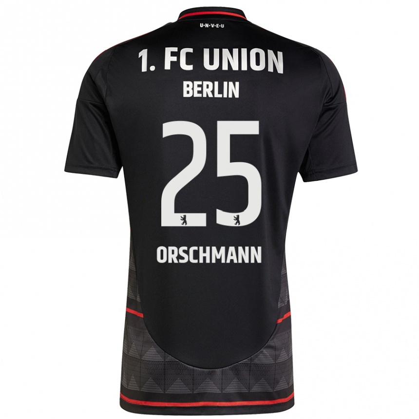 Niño Fútbol Camiseta Dina Orschmann #25 Negro 2ª Equipación 2024/25 México