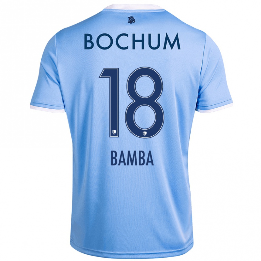 Niño Fútbol Camiseta Samuel Bamba #18 Azul Cielo 2ª Equipación 2024/25 México