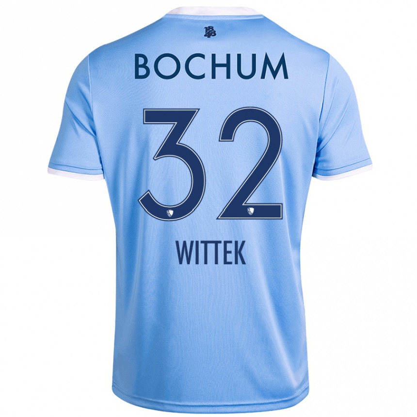 Niño Fútbol Camiseta Maximilian Wittek #32 Azul Cielo 2ª Equipación 2024/25 México